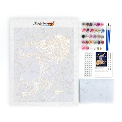 Lew — malowanie według numerów