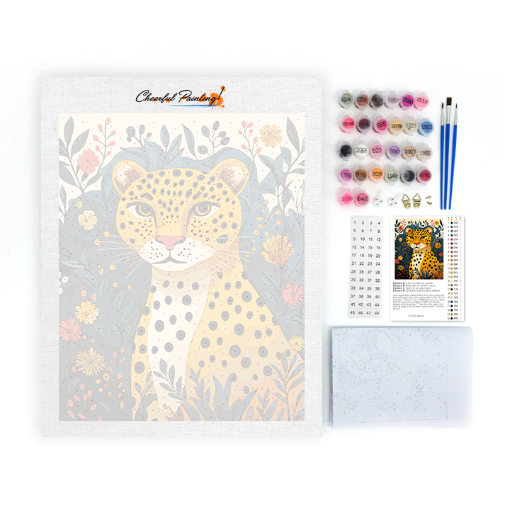 Leopard z Dżungli - Malowanie po Numerkach