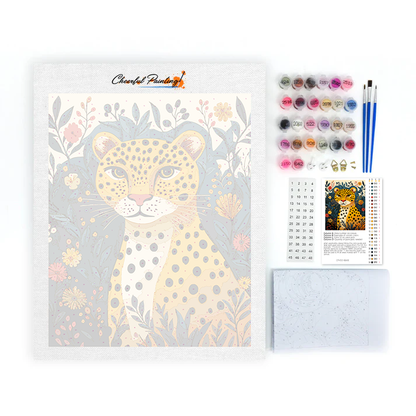 Leopard z Dżungli - Malowanie po Numerkach