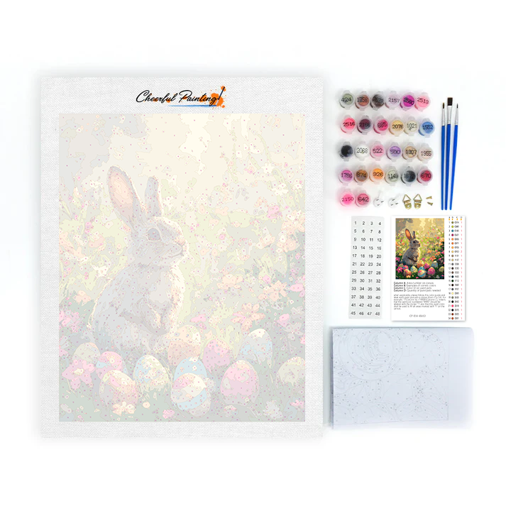 Królik w Ogrodzie - Malowanie po Numerkach