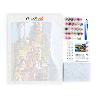 Colorcraft Szwajcarska Wioska Rzeczna - Malowanie po numerach