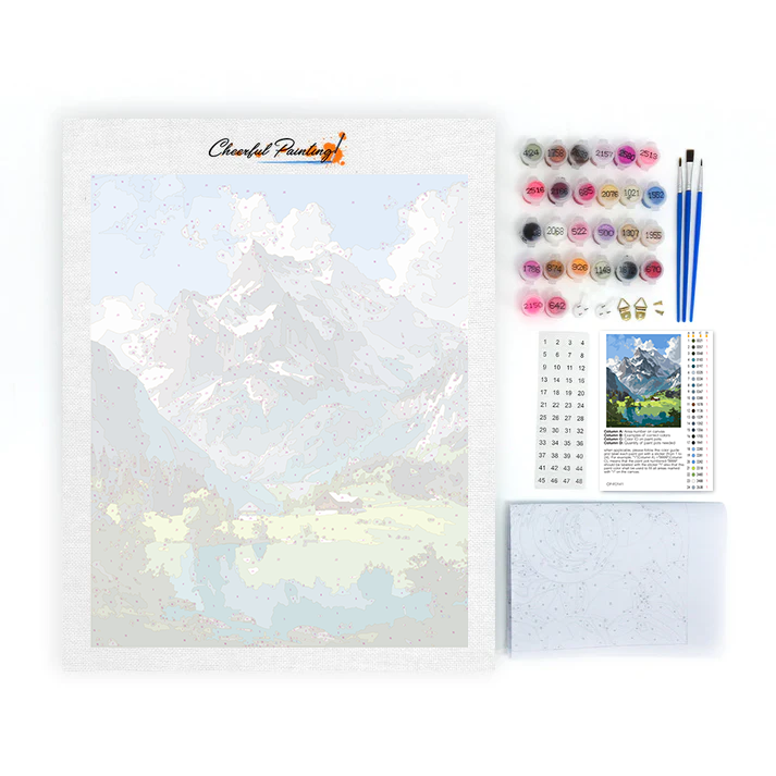 Alpine Solace - Malowanie po numerach