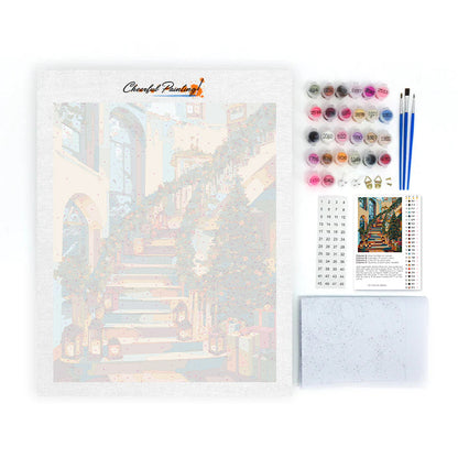 Świąteczna chatka – Malowanie po numerach