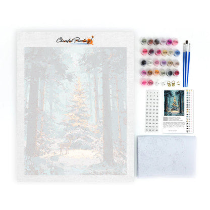 Świąteczny las – Malowanie po numerach