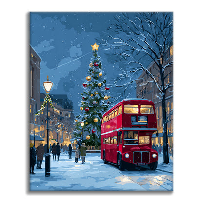 Świąteczna przejażdżka – Malowanie po numerach