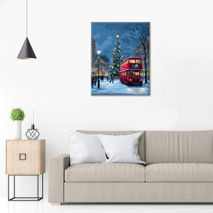 Świąteczna przejażdżka – Malowanie po numerach