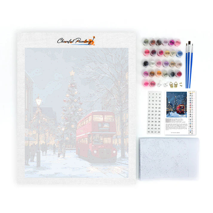 Świąteczna przejażdżka – Malowanie po numerach