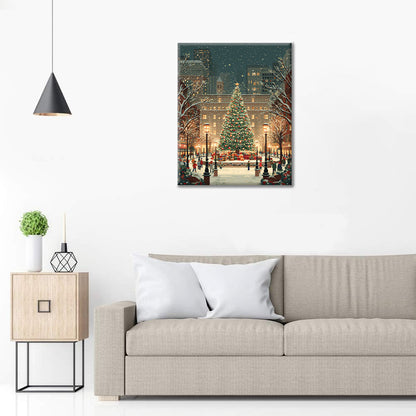 Świąteczny rynek – Malowanie po numerach