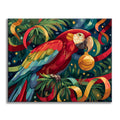Zestaw Świąteczna papuga – Malowanie po numerach - Cheerful Painting