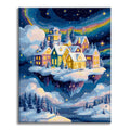 Zestaw Zimowe miasteczko – Malowanie po numerach - Cheerful Painting
