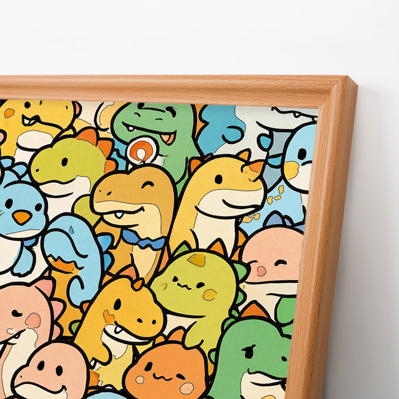 Mały Smok - Drewniana Kolorowanka