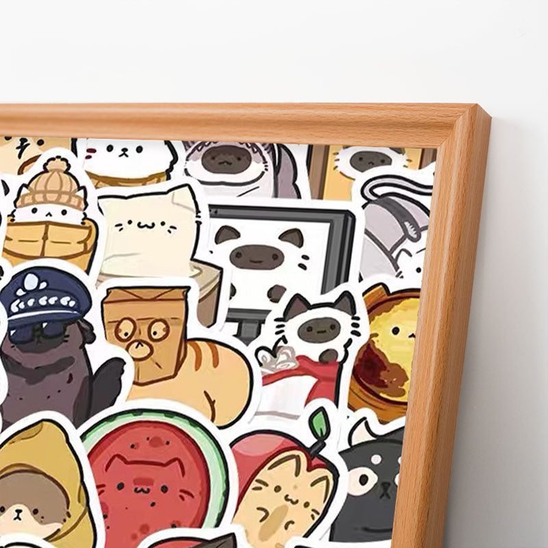 Szczęśliwe zwierzaki - Drewniana układanka do kolorowania