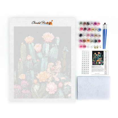 Uroczy Kaktus - Malowanie po Numerach