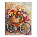 Zestaw Kwiaty i Rowery - Malowanie po Numerach - Cheerful Painting