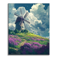 Zestaw Wiatrak z Lawendą - Malowanie po Numerach - Cheerful Painting