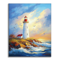 Zestaw Latarnia Morska - Malowanie po Numerach - Cheerful Painting