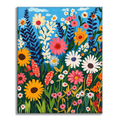 Zestaw Dzikie Kwiaty - Malowanie po Numerach - Cheerful Painting