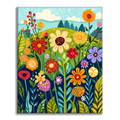 Zestaw Dzikie Kwiaty na Pustkowiu - Malowanie po Numerach - Cheerful Painting