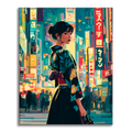 Zestaw Tokyo Nights – Malowanie po numerach - Cheerful Painting