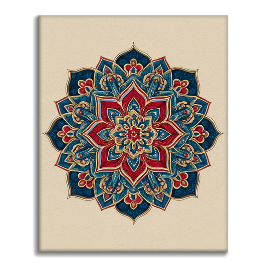 Twin Mandala - Malowanie po numerach