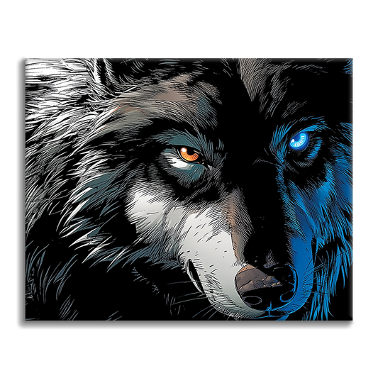 Wolf King - Malowanie po numerach