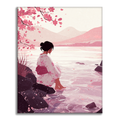 Zestaw Barefoot Blossom – Malowanie po numerach - Cheerful Painting