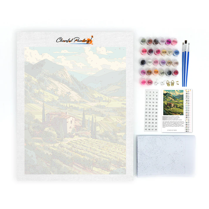 Emerald Vineyard - Malowanie po numerach