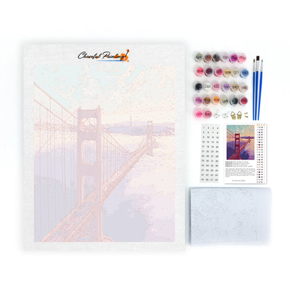 Most Golden Gate – Malowanie po numerach