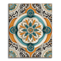 Zestaw Złota Zielona Mandala - Malowanie po Numerach - Cheerful Painting