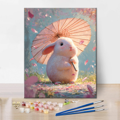 Bunny Blossom - Malowanie po numerach