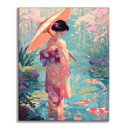 Koi Reflections - Malowanie po numerach
