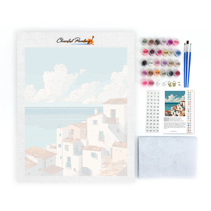 Majorelle Blue Summer - Malowanie po numerach