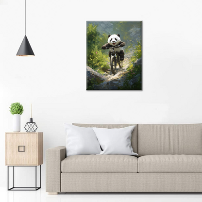 Rower górski Panda - Malowanie po numerach