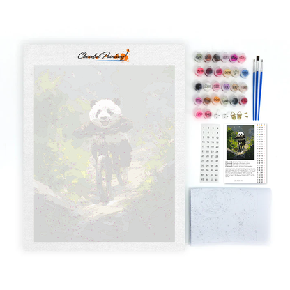 Rower górski Panda - Malowanie po numerach