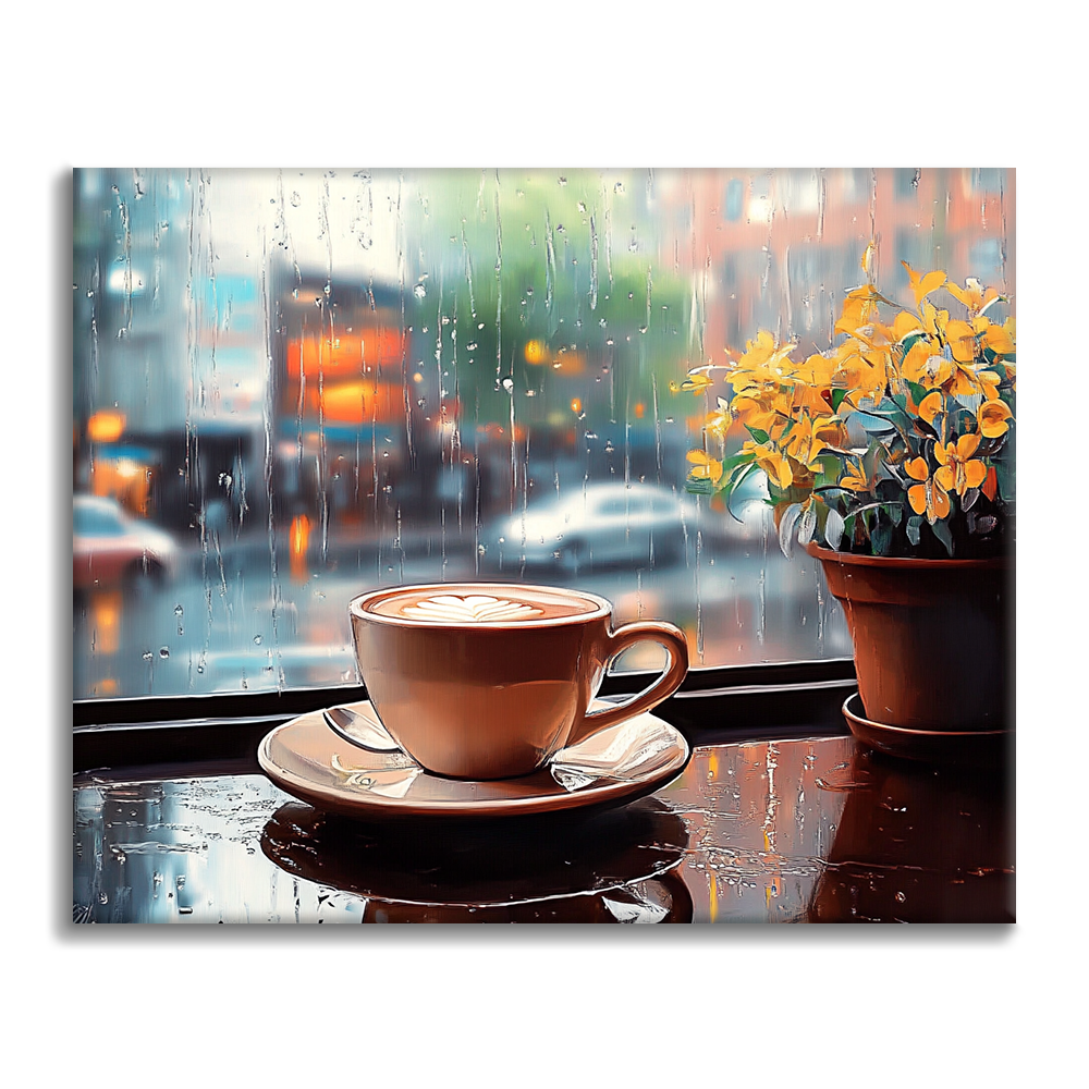 Rainy Coffee - Malowanie po numerach