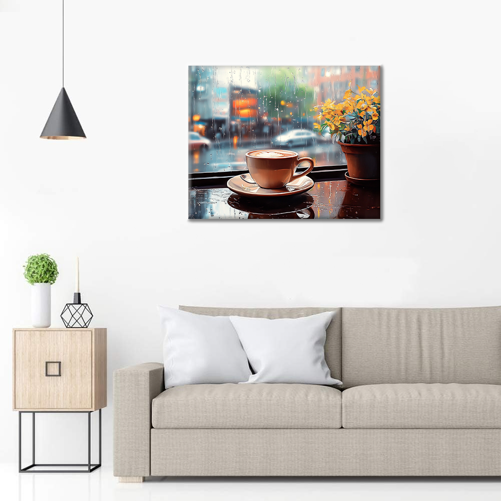 Rainy Coffee - Malowanie po numerach