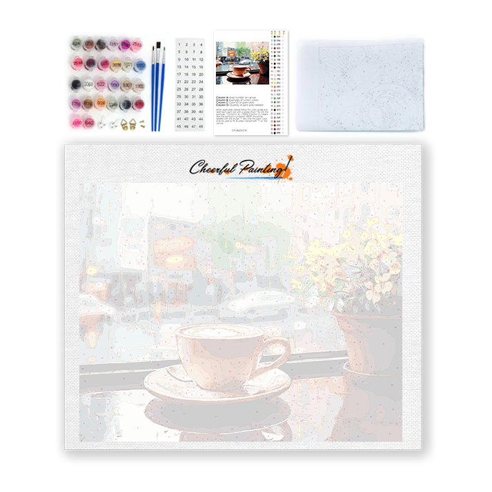 Rainy Coffee - Malowanie po numerach