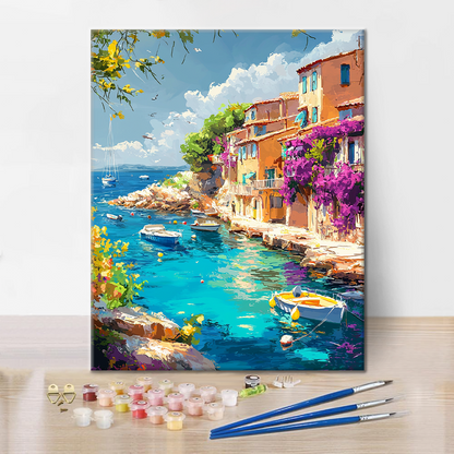 Riviera Port Town - Malowanie po numerach
