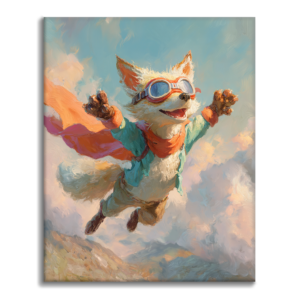 Skydiving Fox - Malowanie po numerach