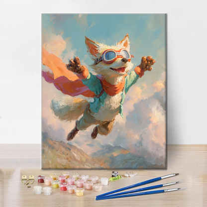 Skydiving Fox - Malowanie po numerach