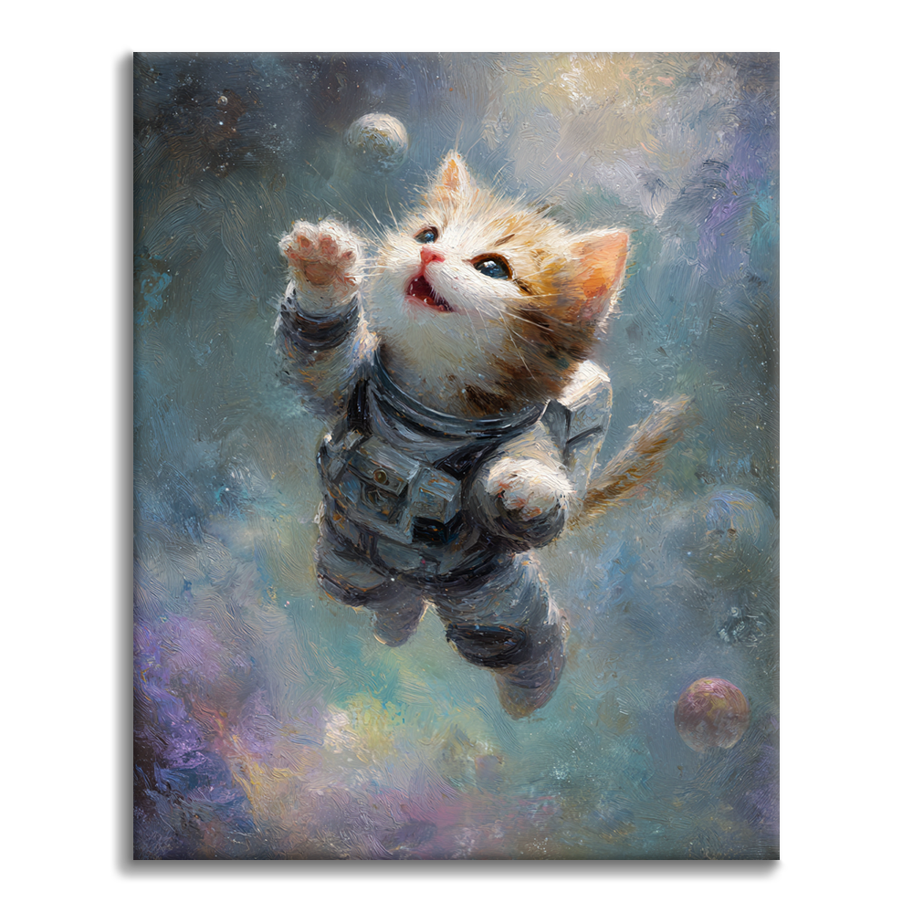 Space Kitty - Malowanie po numerach