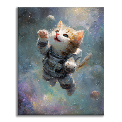 Space Kitty - Malowanie po numerach