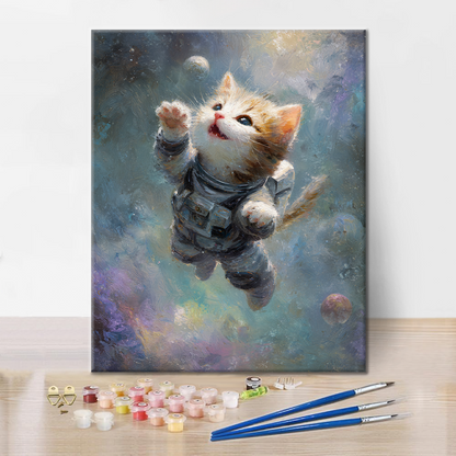 Space Kitty - Malowanie po numerach