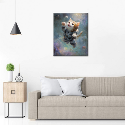 Space Kitty - Malowanie po numerach