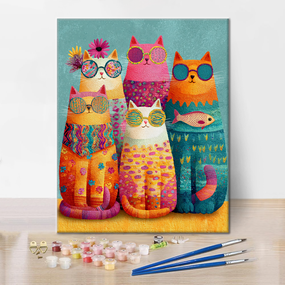 Cool Cat Crew – Malowanie po numerach