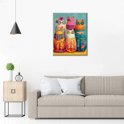 Cool Cat Crew – Malowanie po numerach