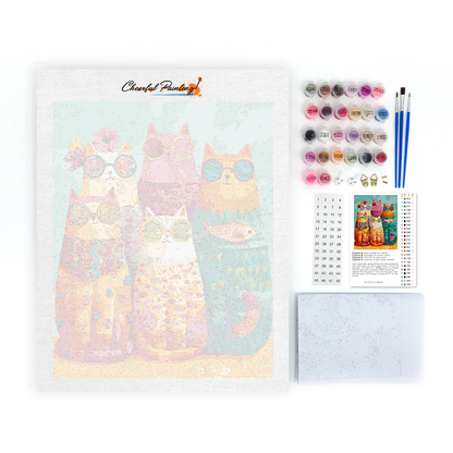 Cool Cat Crew – Malowanie po numerach