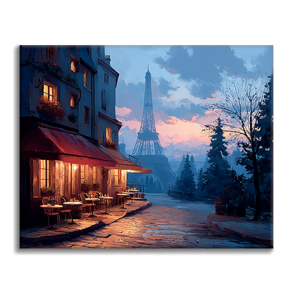 Wieczór w Paryżu – malowanie po numerach