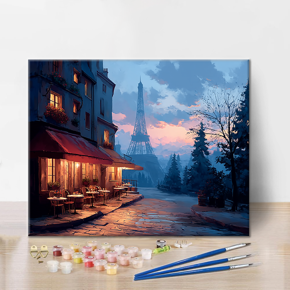 Wieczór w Paryżu – malowanie po numerach
