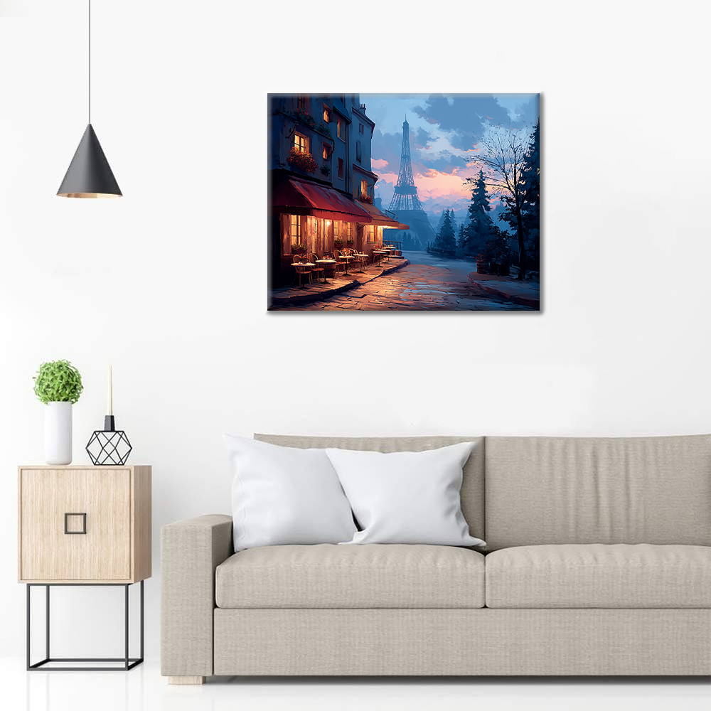 Wieczór w Paryżu – malowanie po numerach